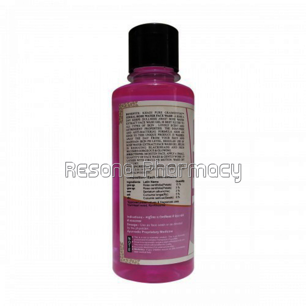 Khadi Pure Herbal Rose Water Face Wash   210Ml