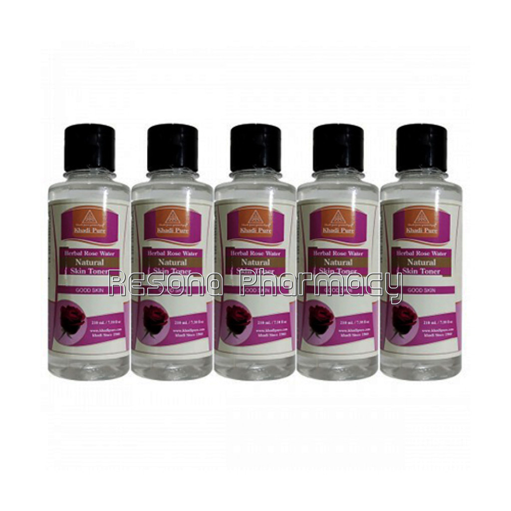 Khadi Pure Herbal Rose Water   210Ml (Set Of 5)