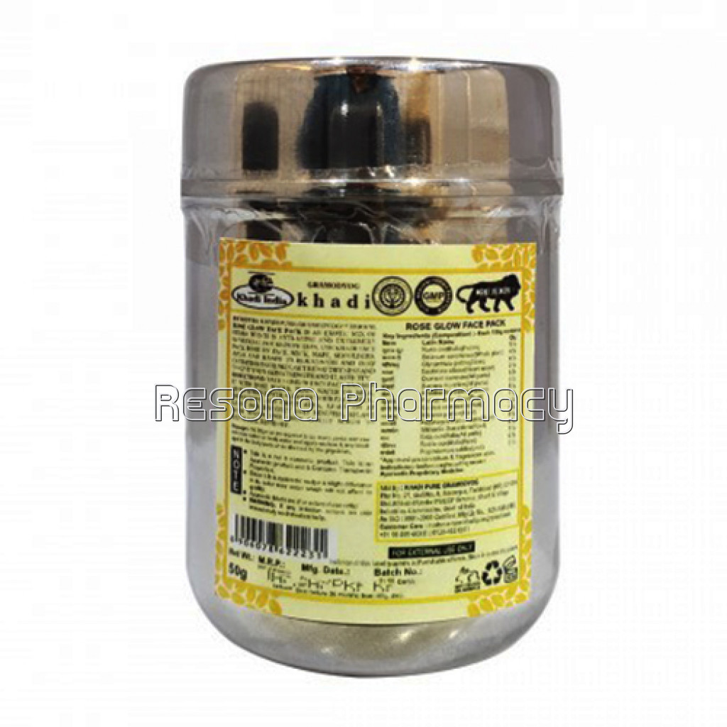 Khadi Pure Herbal Rose Glow Face Pack   50G