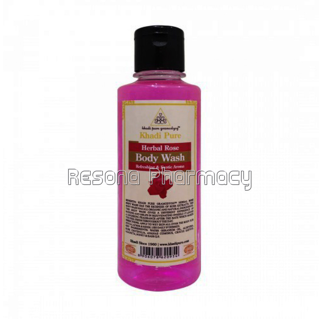 Khadi Pure Herbal Rose Body Wash   210Ml