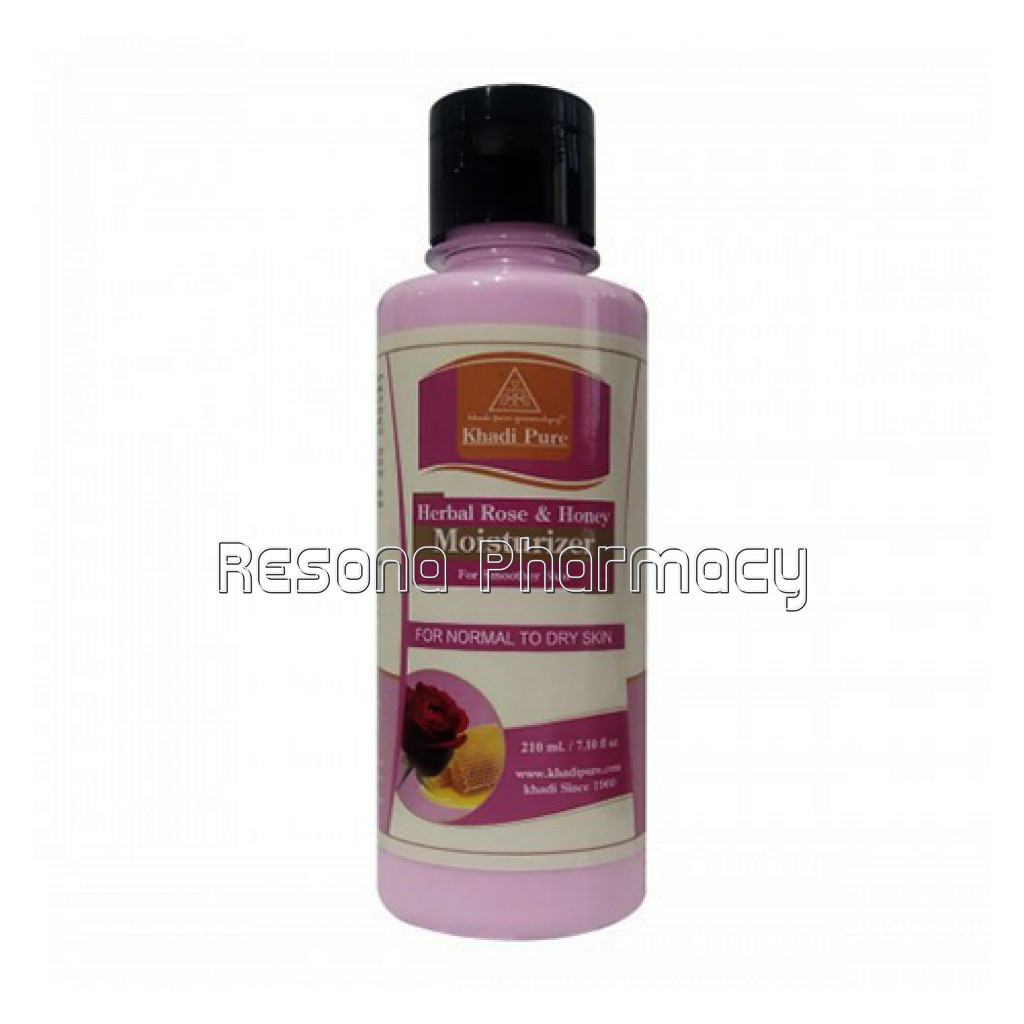 Khadi Pure Herbal Rose and Honey Moisturizer   210Ml