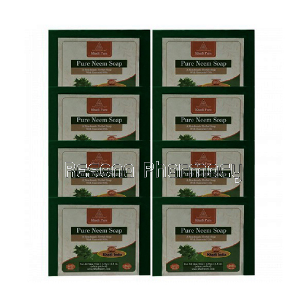 Khadi Pure Herbal Pure Neem Soap   125G (Set Of 8)