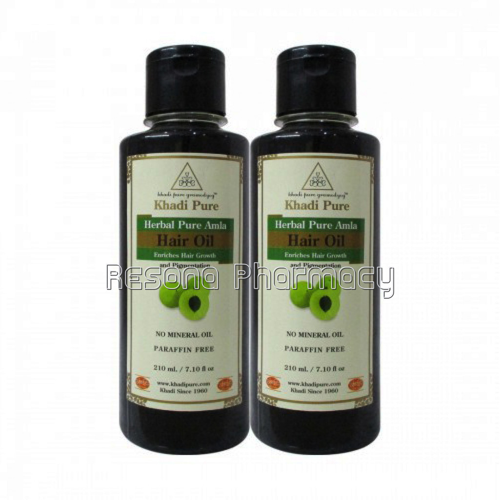 Khadi Pure Herbal Pure Amla Hair Oil   210Ml (Set Of 2)