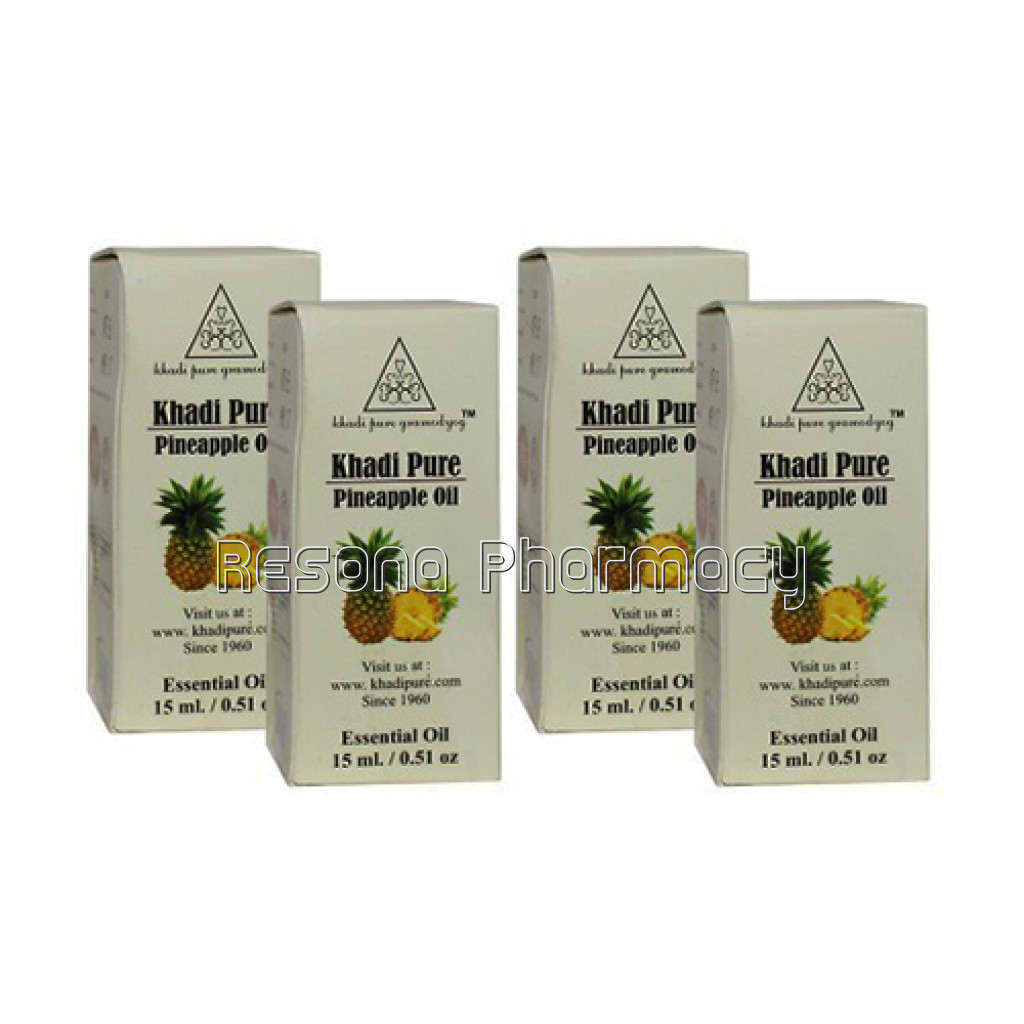 Khadi Pure Herbal Pineapple Essential Oil   15Ml (Set Of 4)