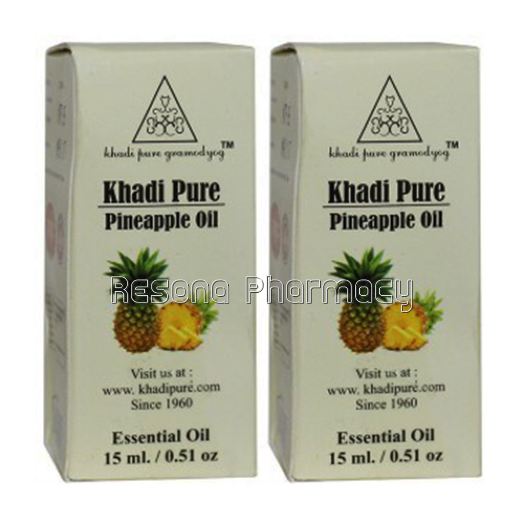 Khadi Pure Herbal Pineapple Essential Oil   15Ml (Set Of 2)