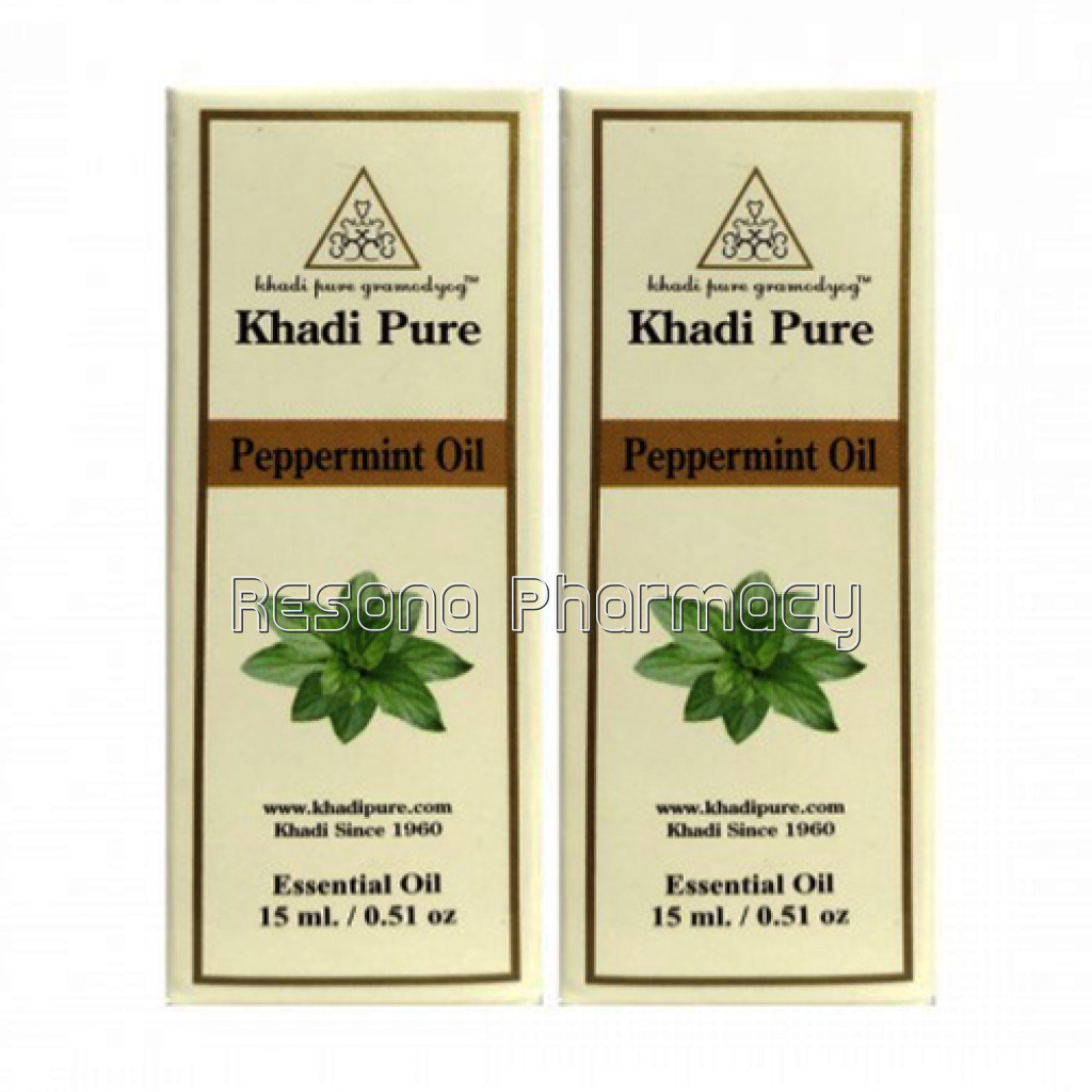 Khadi Pure Herbal Peppermint Essential Oil   15Ml (Set Of 2)