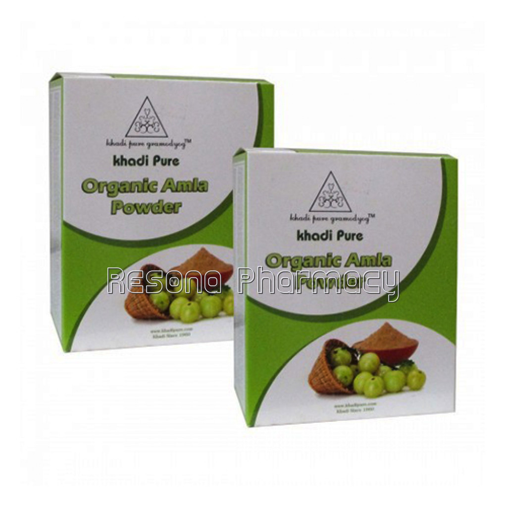 Khadi Pure Herbal Organic Amla Powder   80G (Set Of 2)