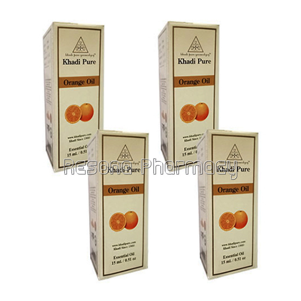 Khadi Pure Herbal Orange Essential Oil   15Ml (Set Of 4)