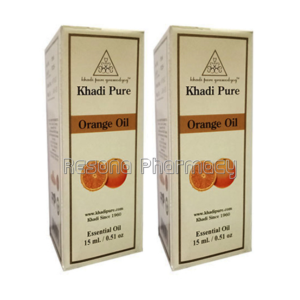Khadi Pure Herbal Orange Essential Oil   15Ml (Set Of 2)