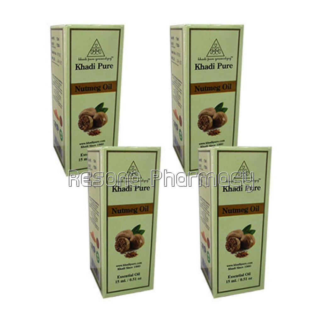 Khadi Pure Herbal Nutmeg Essential Oil   15Ml (Set Of 4)