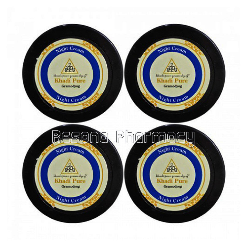 Khadi Pure Herbal Night Cream   50G (Set Of 4)