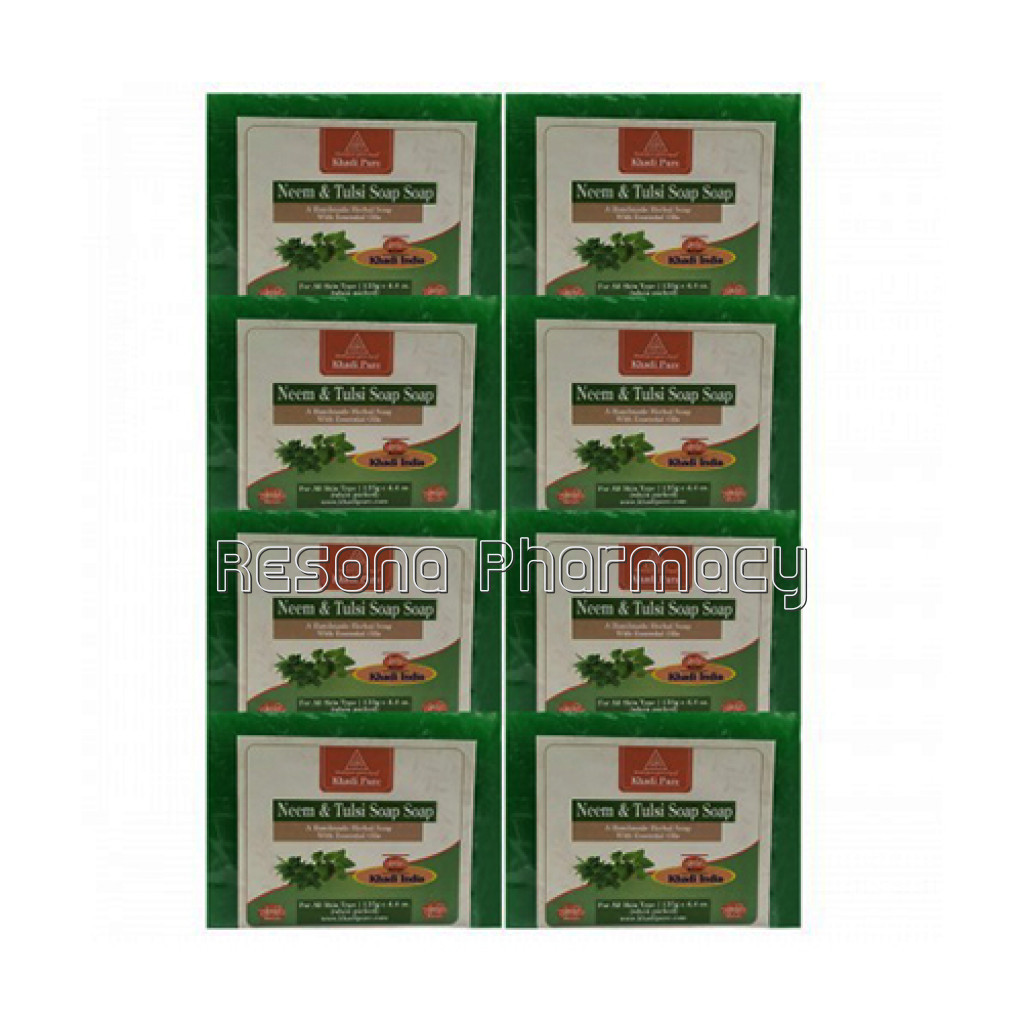 Khadi Pure Herbal Neem Tulsi Soap   125G (Set Of 8)