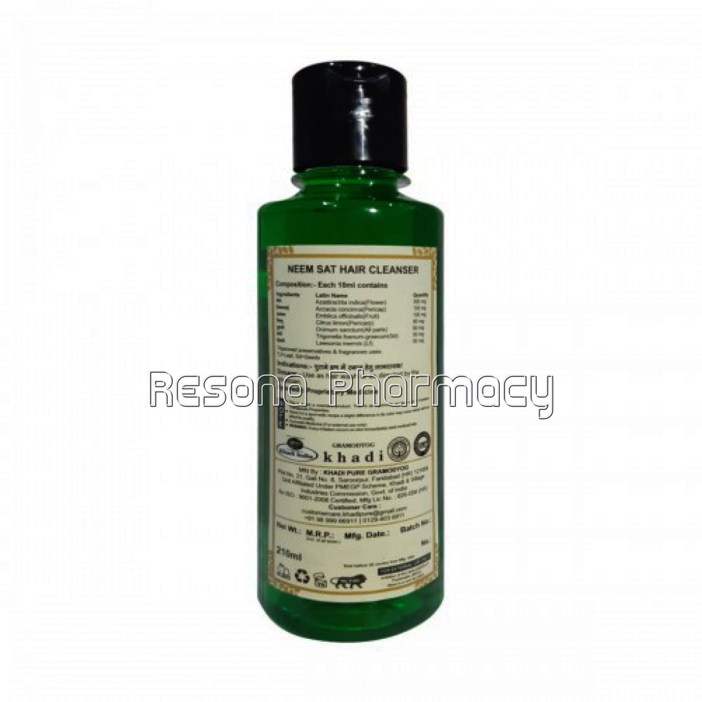 Khadi Pure Herbal Neem Sat Hair Cleanser   210Ml