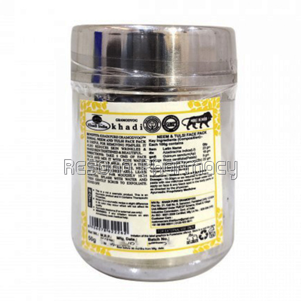 Khadi Pure Herbal Neem and Tulsi Face Pack   50G