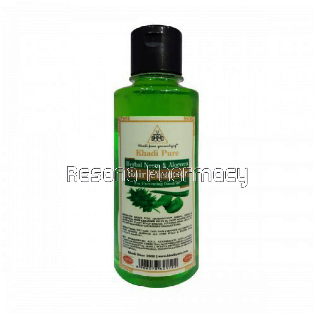 Khadi Pure Herbal Neem and Aloevera Hair Cleanser   210Ml