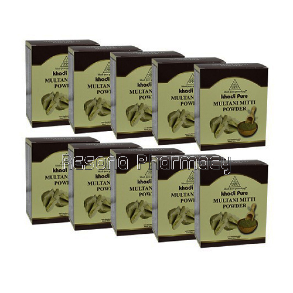 Khadi Pure Herbal Multani Mitti   80G (Set Of 10)