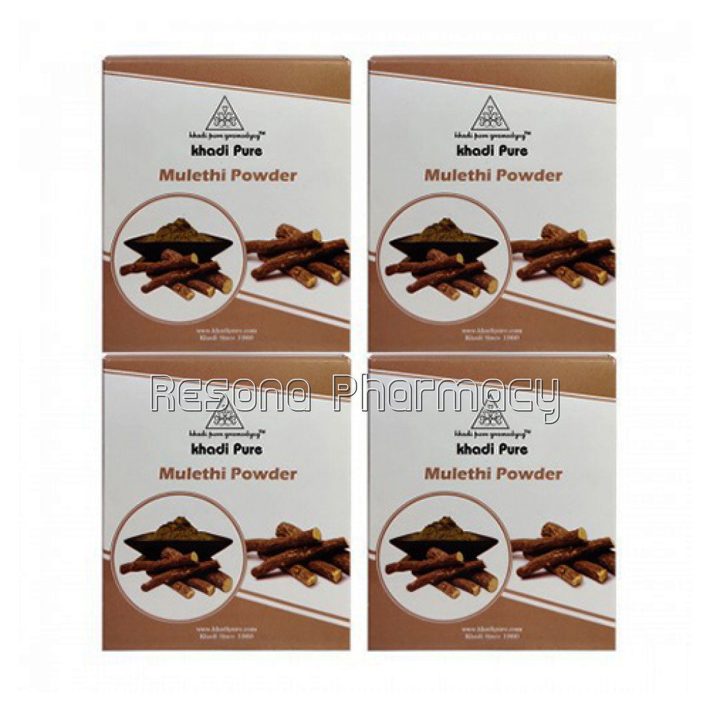 Khadi Pure Herbal Mulethi Powder 80G (Set Of 4)