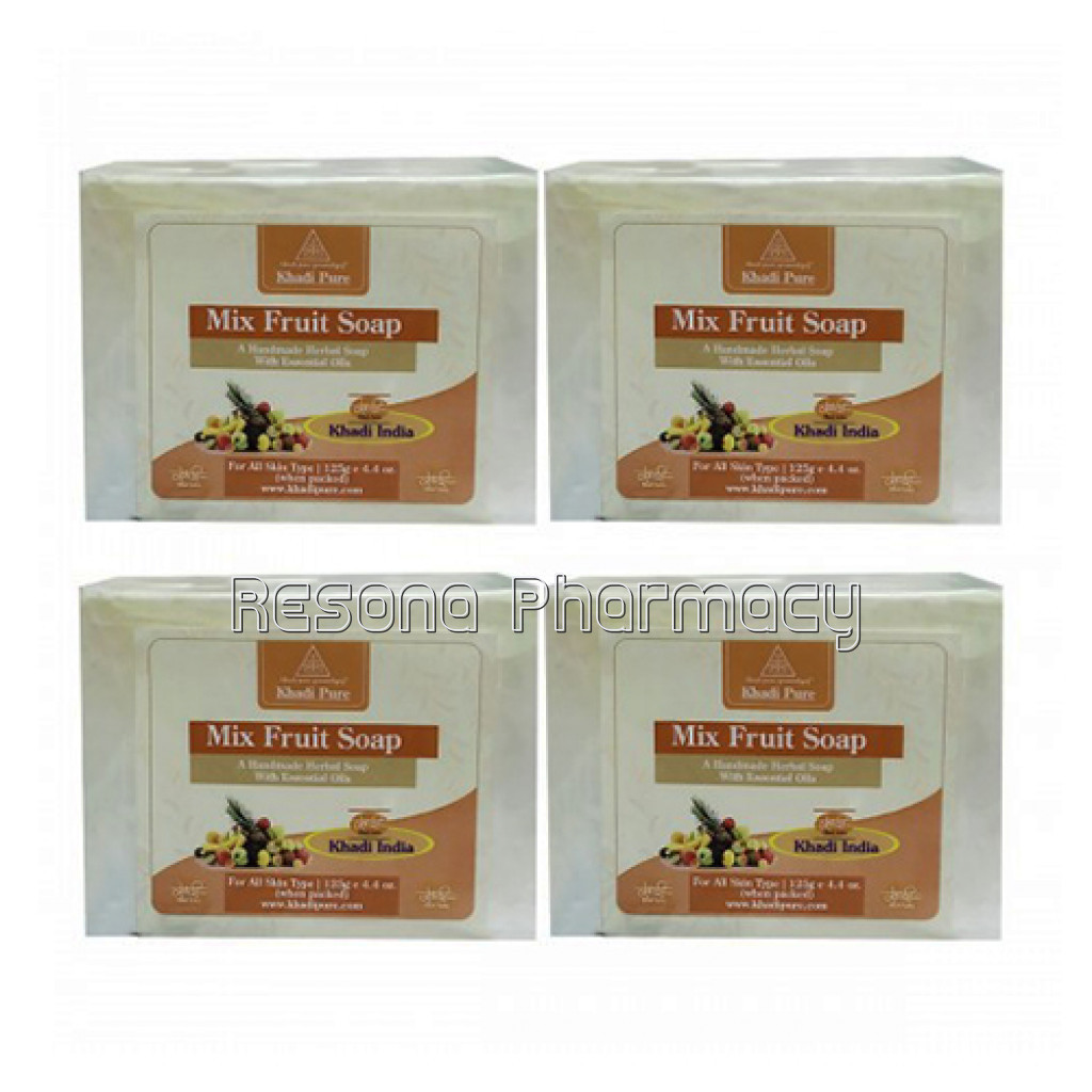 Khadi Pure Herbal Mix Fruit Soap   125G (Set Of 4)
