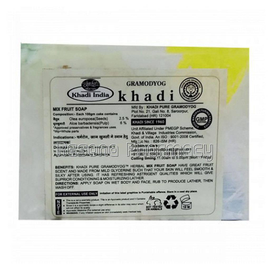 Khadi Pure Herbal Mix Fruit Soap   125G