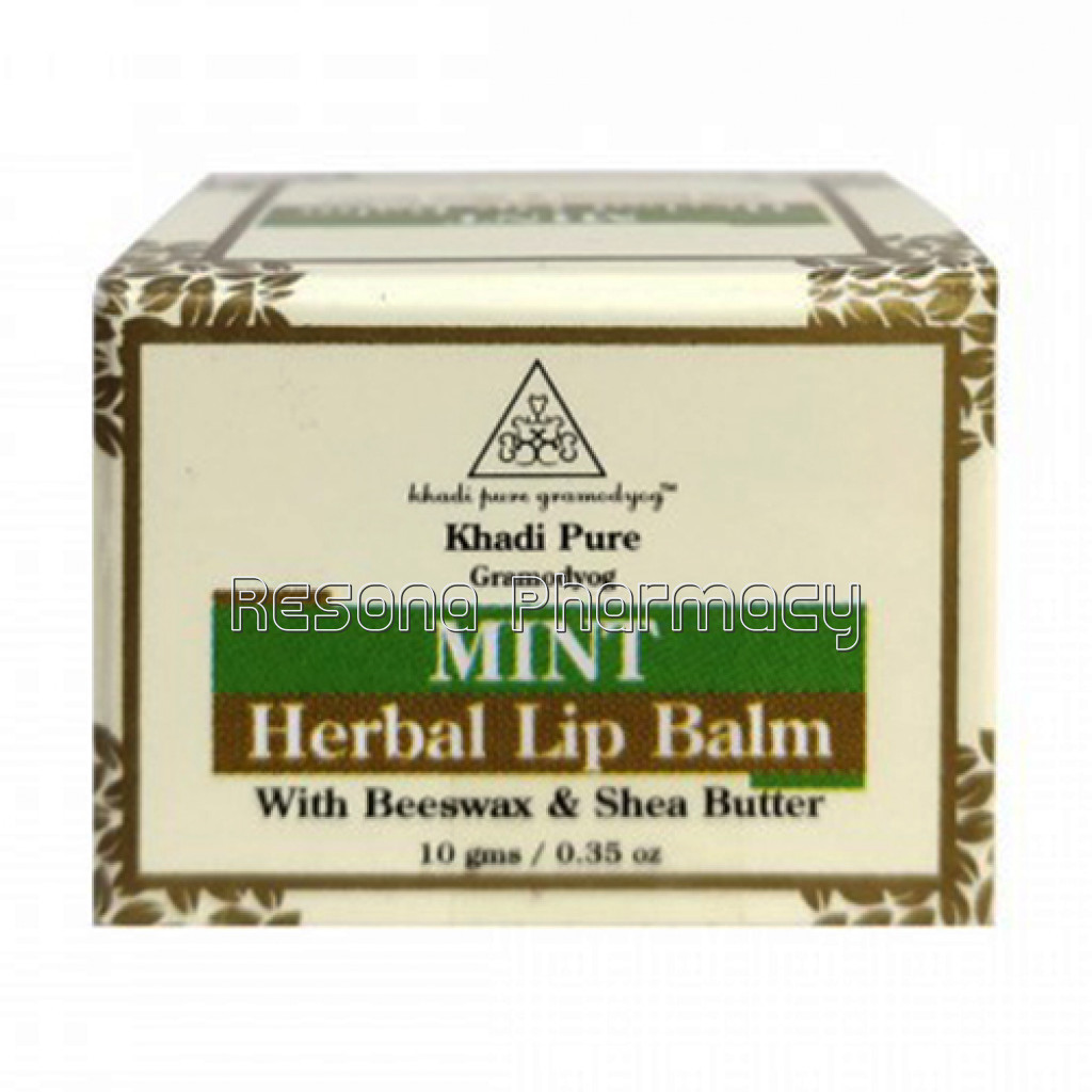 Khadi Pure Herbal Mint Lip Balm   10G