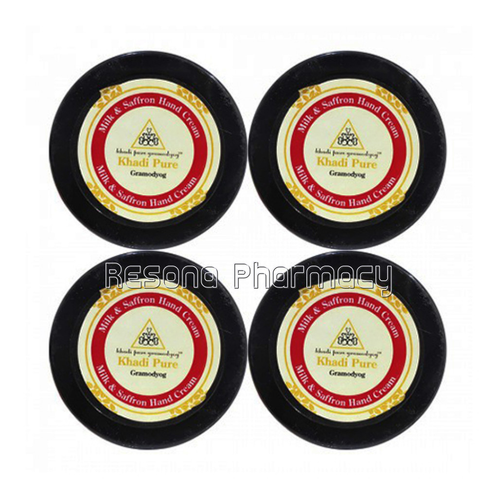 Khadi Pure Herbal Milk and Saffron Hand Cream With Sheabutter   50G (Set Of 4)