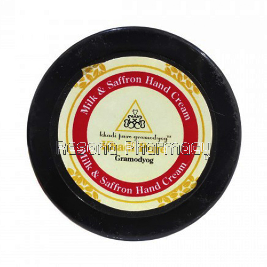 Khadi Pure Herbal Milk and Saffron Hand Cream With Sheabutter   50G