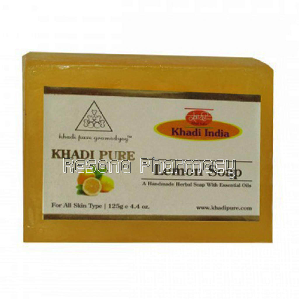 Khadi Pure Herbal Lemon Soap   125G