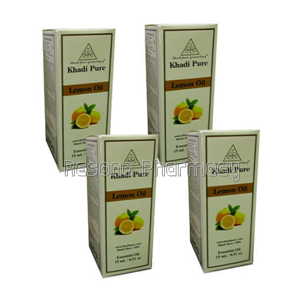 Khadi Pure Herbal Lemon Essential Oil   15Ml (Set Of 4)