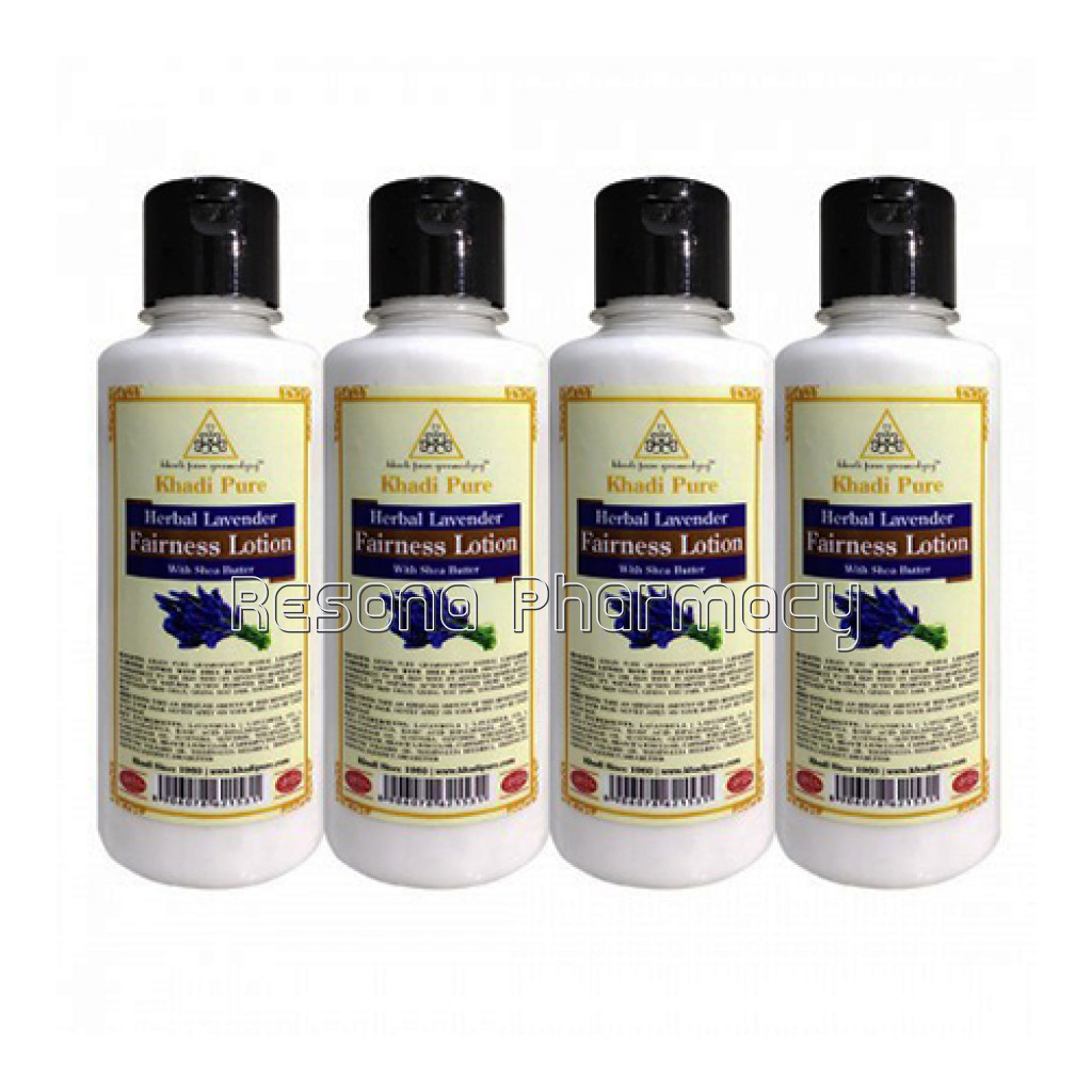 Khadi Pure Herbal Lavender Fairness Lotion With Sheabutter   210Ml (Set Of 4)
