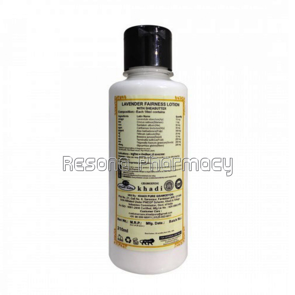 Khadi Pure Herbal Lavender Fairness Lotion With Sheabutter   210Ml