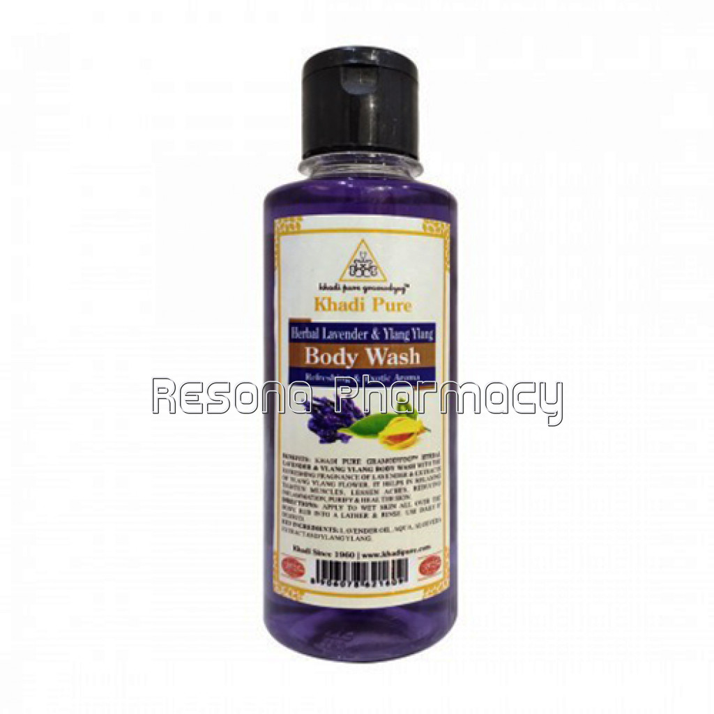 Khadi Pure Herbal Lavender and Ylang Ylang Body Wash   210Ml
