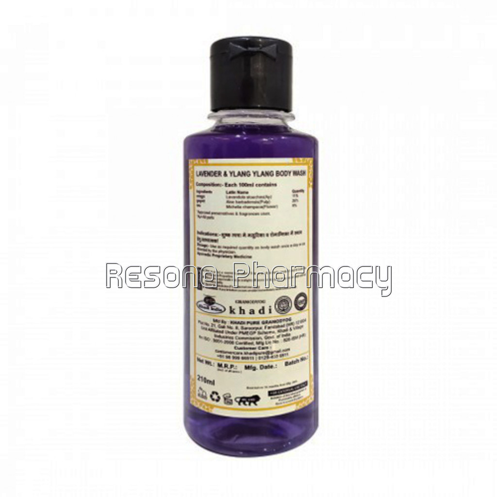 Khadi Pure Herbal Lavender and Ylang Ylang Body Wash   210Ml