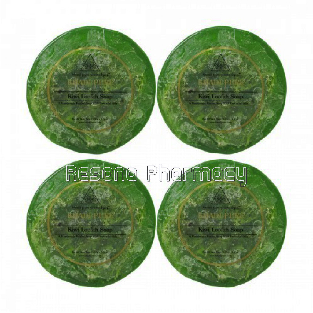 Khadi Pure Herbal Kiwi Loofah Soap   100G (Set Of 4)
