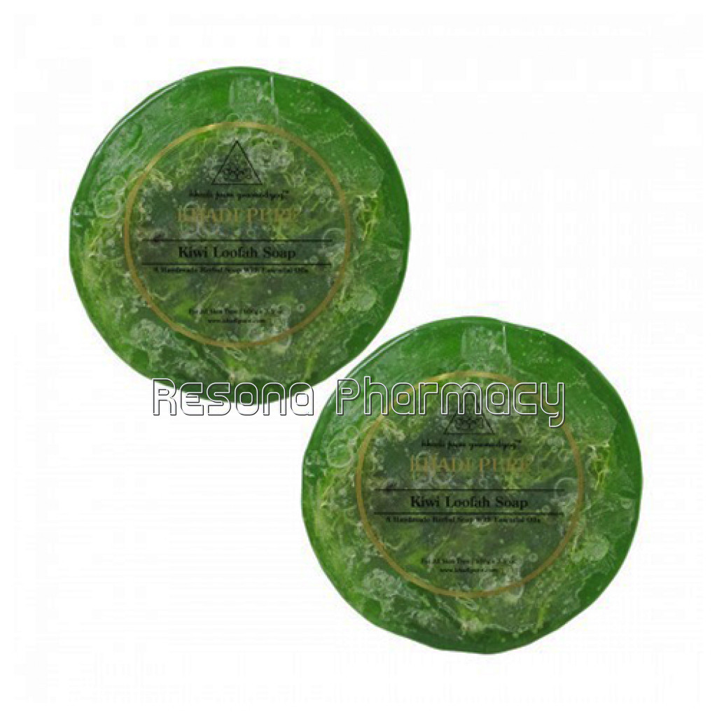 Khadi Pure Herbal Kiwi Loofah Soap   100G (Set Of 2)