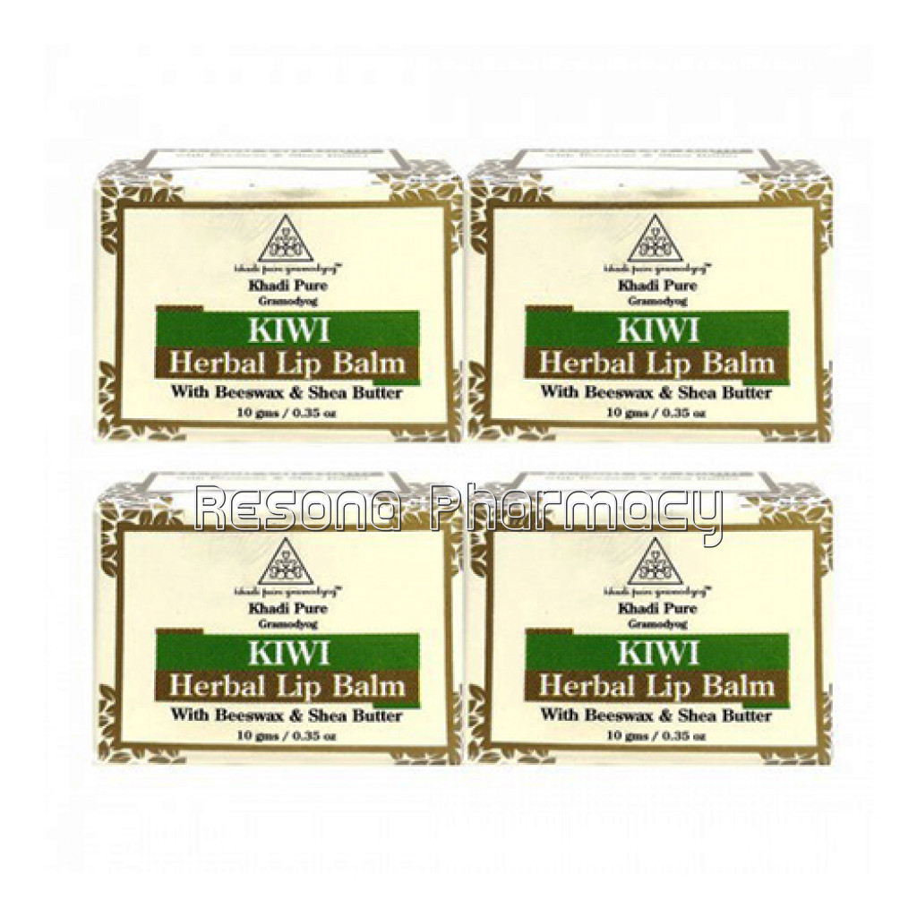 Khadi Pure Herbal Kiwi Lip Balm   10G (Set Of 4)