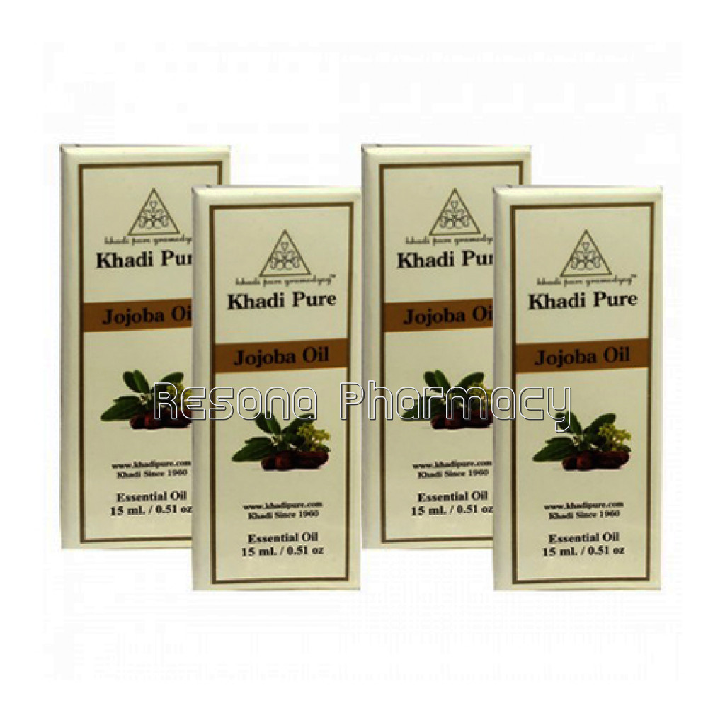 Khadi Pure Herbal Jojoba Essential Oil   15Ml (Set Of 4)