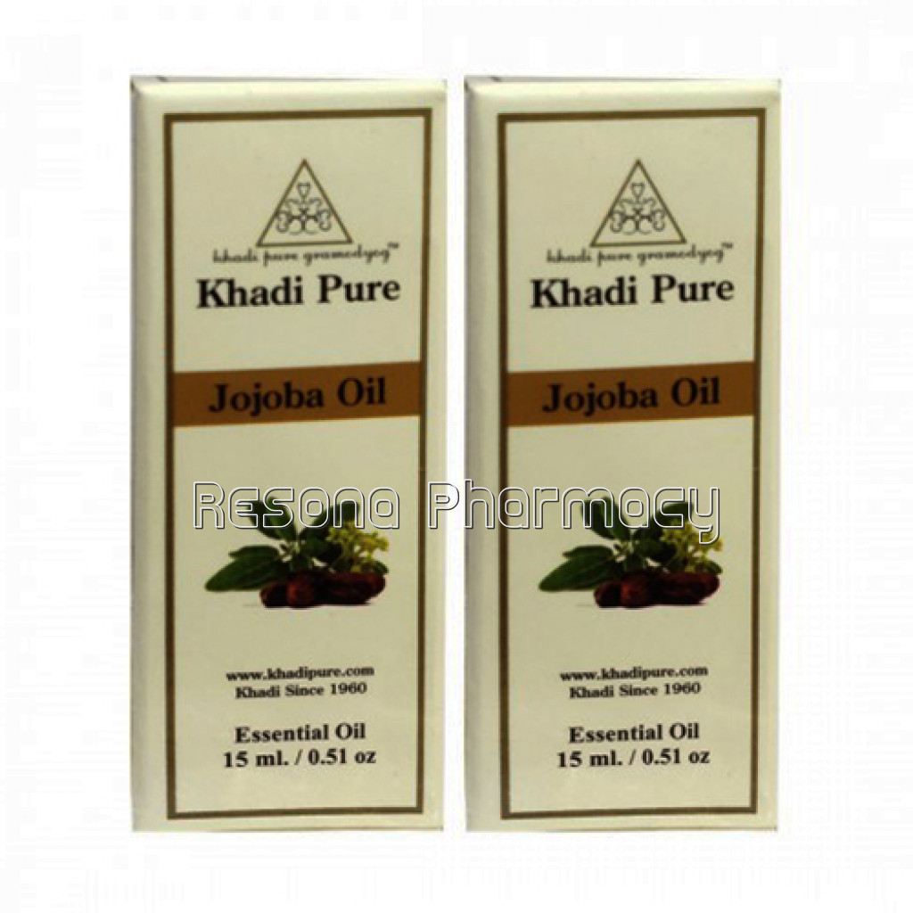 Khadi Pure Herbal Jojoba Essential Oil   15Ml (Set Of 2)