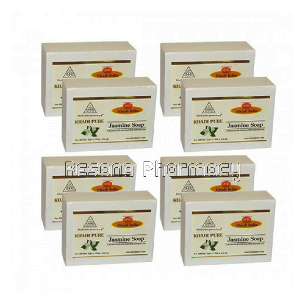 Khadi Pure Herbal Jasmine Soap   125G (Set Of 8)