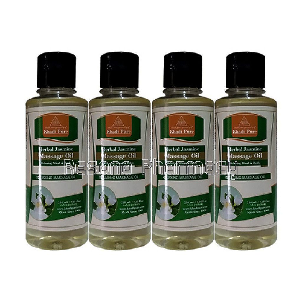 Khadi Pure Herbal Jasmine Massage Oil   210Ml (Set Of 4)