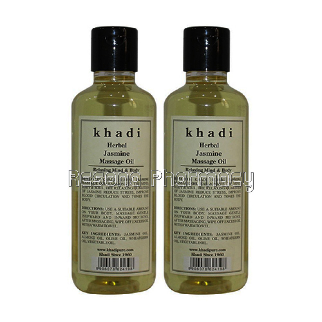 Khadi Pure Herbal Jasmine Massage Oil   210Ml (Set Of 2)