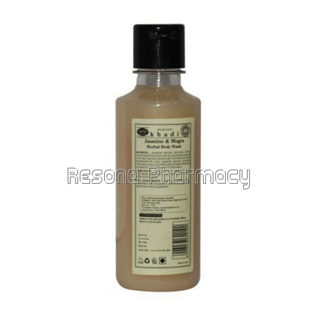 Khadi Pure Herbal Jasmine and Mogra Body Wash Sls Paraben Free   210Ml