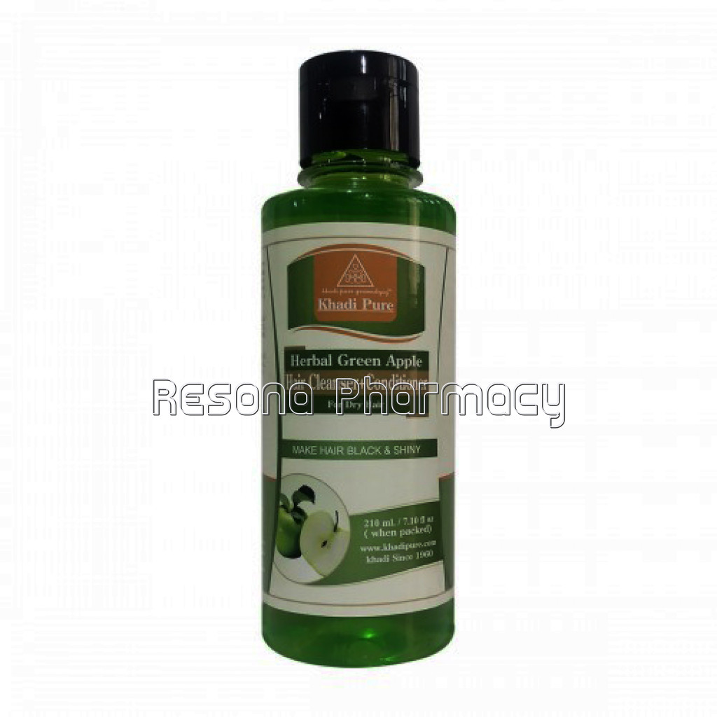 Khadi Pure Herbal Green Apple Hair Cleanser Plus Conditioner   210Ml