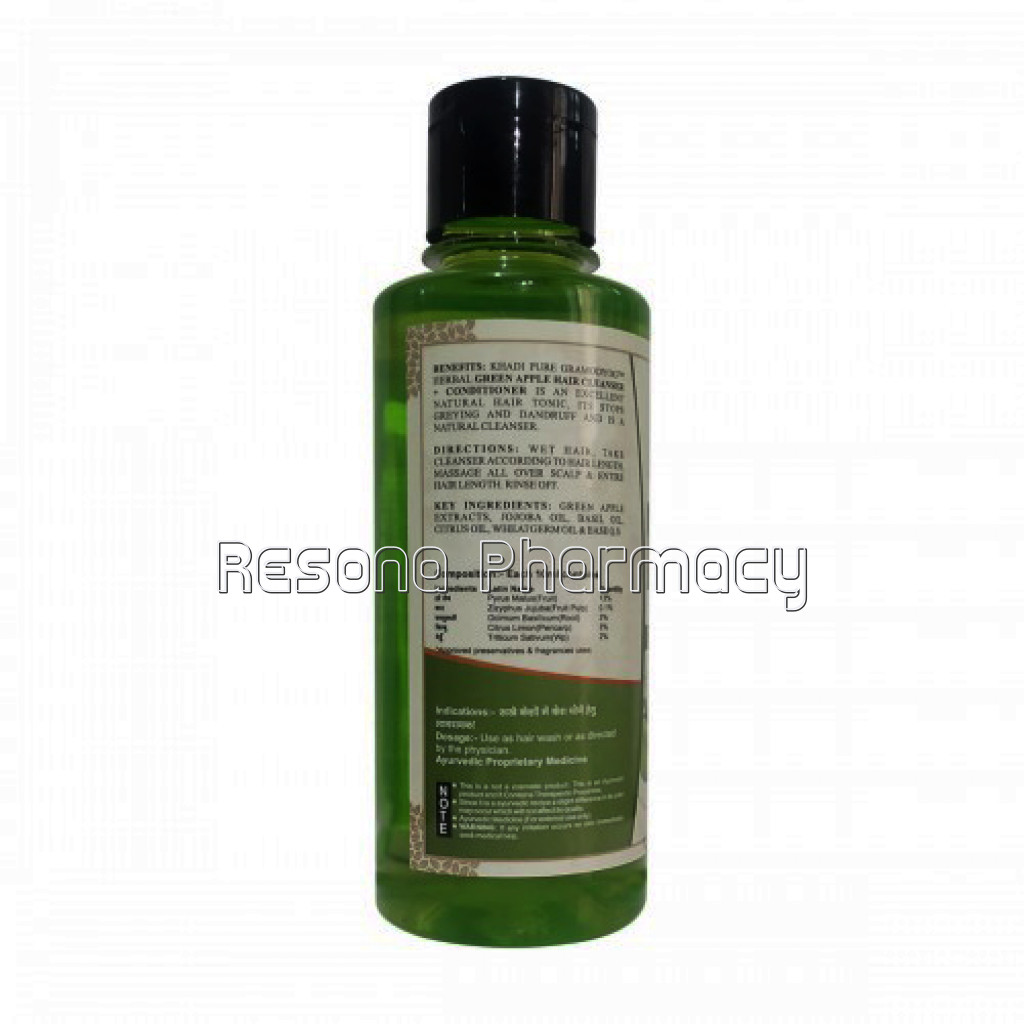 Khadi Pure Herbal Green Apple Hair Cleanser Plus Conditioner   210Ml