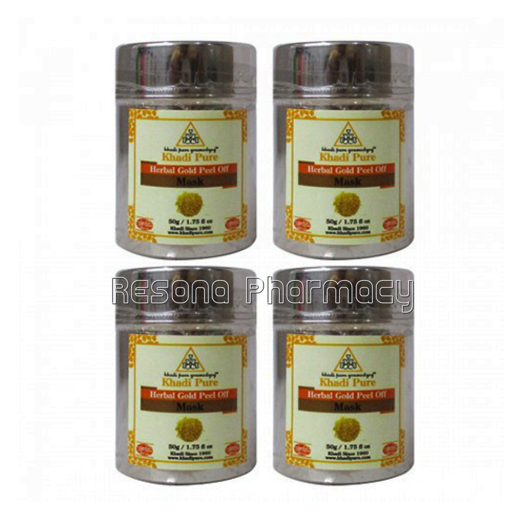 Khadi Pure Herbal Gold Peel Off Mask   50G (Set Of 4)