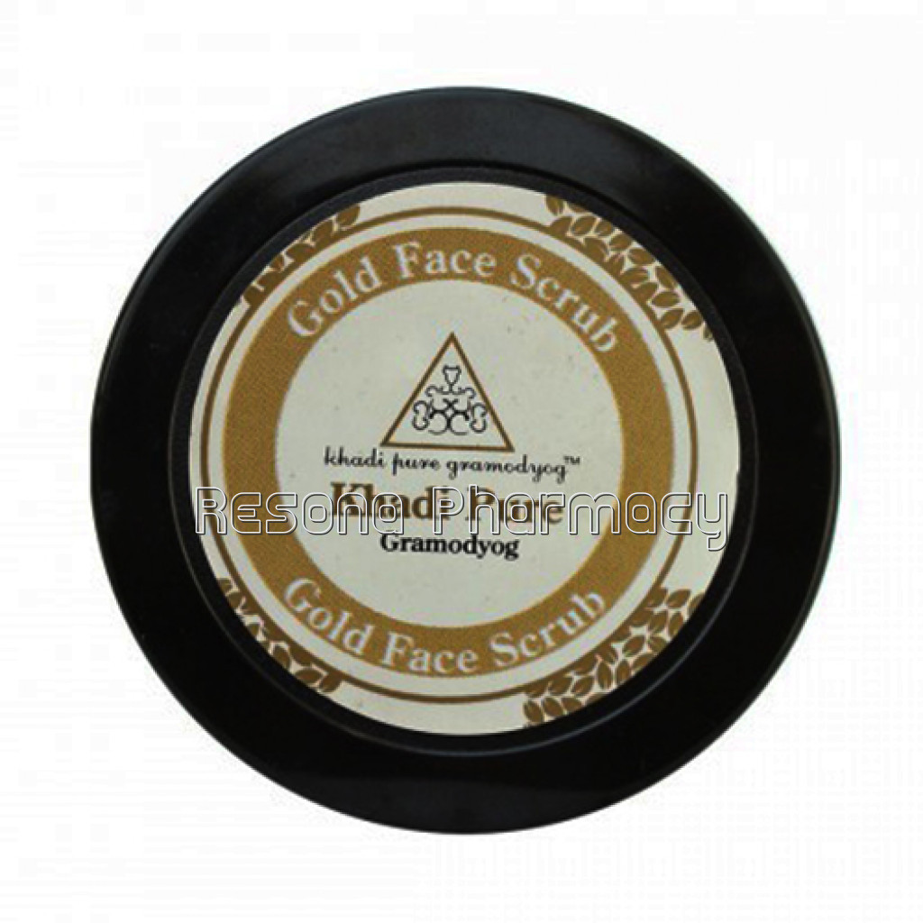 Khadi Pure Herbal Gold Face Scrub   50G