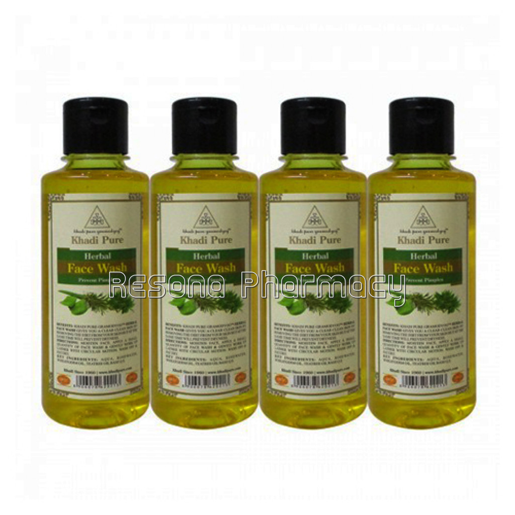 Khadi Pure Herbal Face Wash   210Ml (Set Of 4)