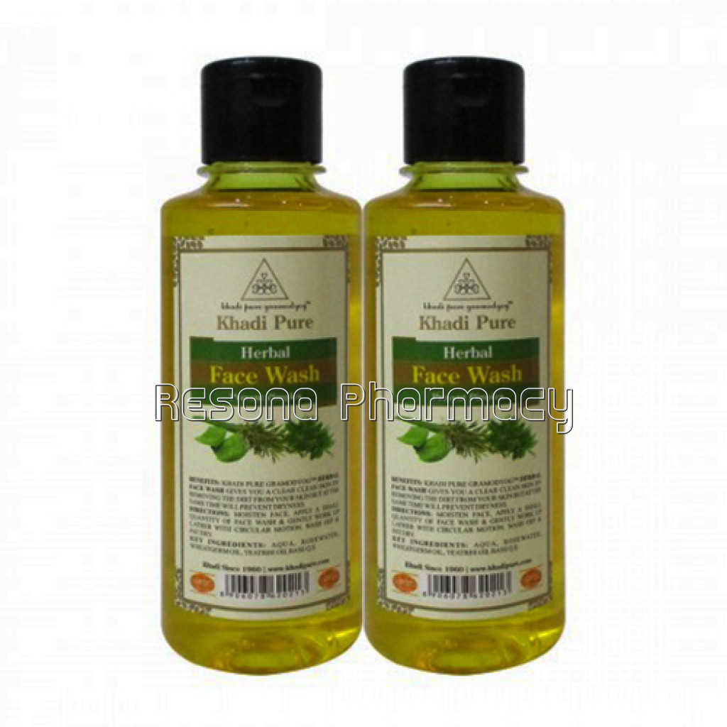 Khadi Pure Herbal Face Wash   210Ml (Set Of 2)