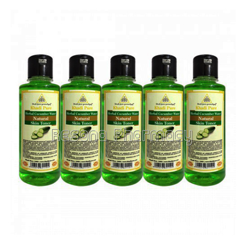 Khadi Pure Herbal Cucumber Water   210Ml (Set Of 5)