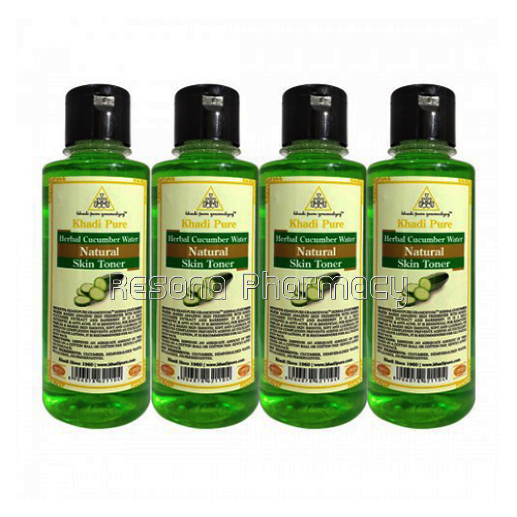 Khadi Pure Herbal Cucumber Water   210Ml (Set Of 4)