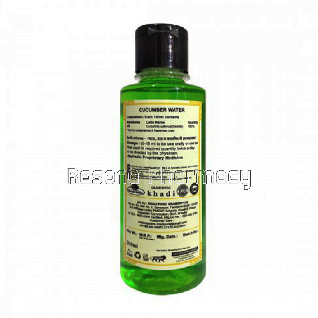Khadi Pure Herbal Cucumber Water   210Ml